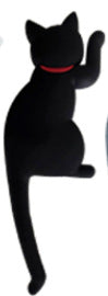 Gancho lindo del imán del refrigerador de la cola del gato del PVC al por mayor